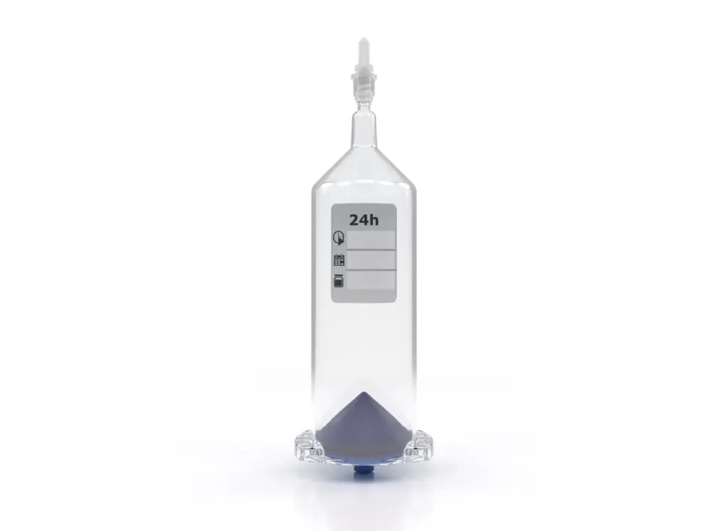 200 ml injection syringe for multiple use over 24 hours in CT and MR