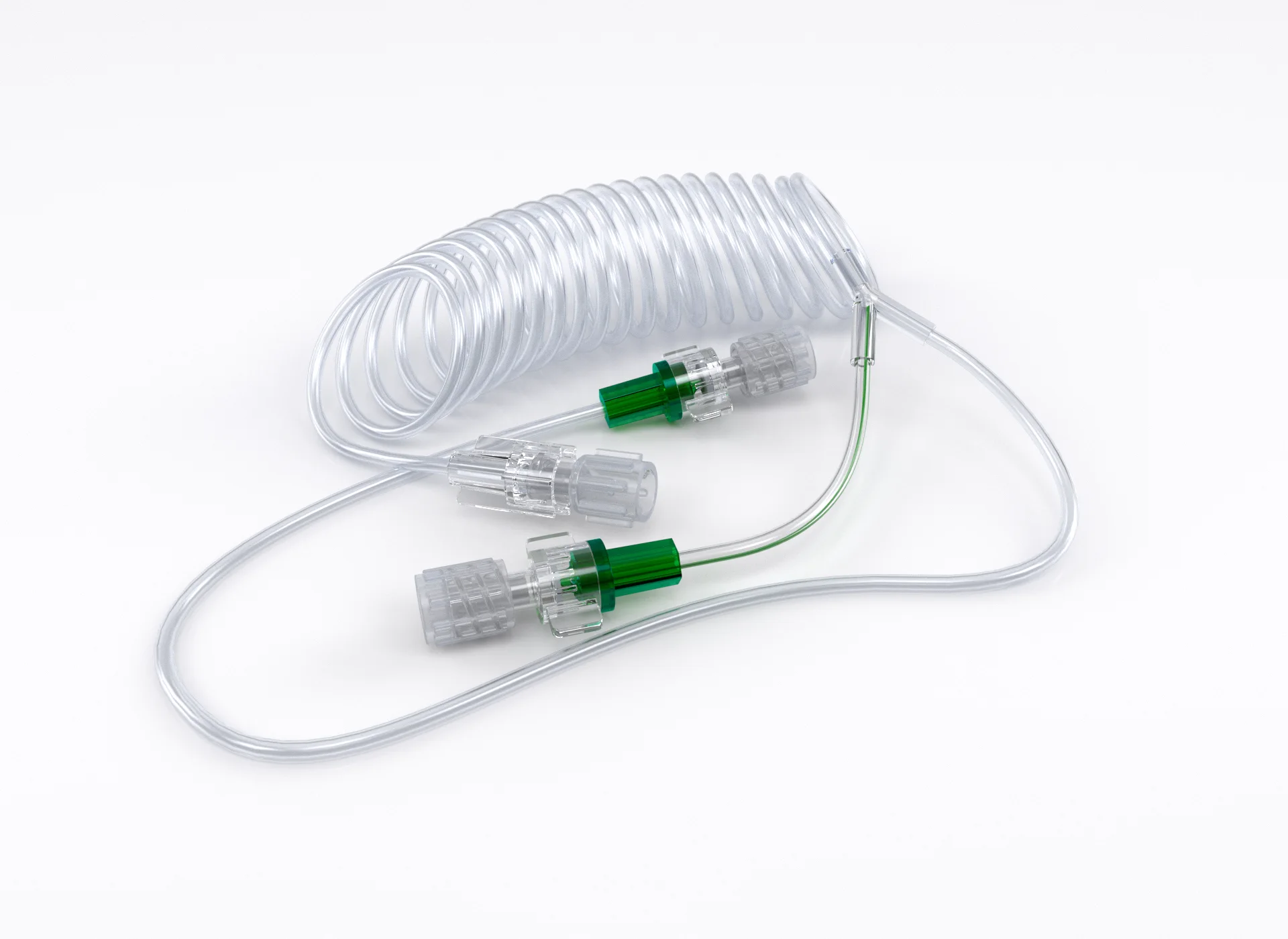 MR–ELS tube system with valves, green 317124-000