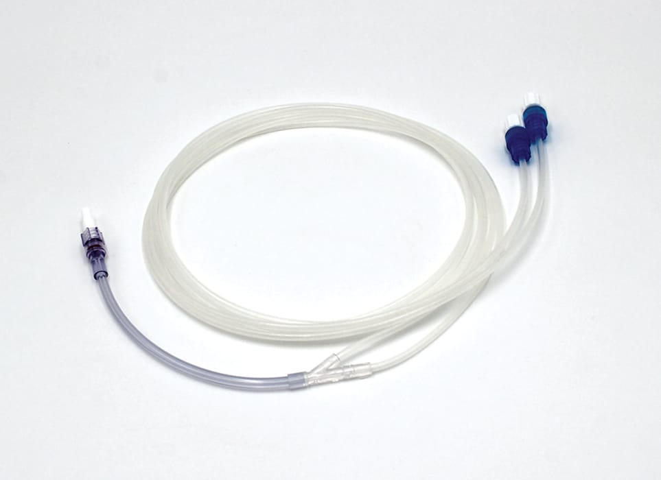 Accutron HP-D - Y-Verbinder 83 bar mit 2 RV und RA - lange Zuleitungen, Verbrauchsmaterial für Angiographie
