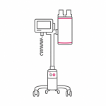 Kontrastmittelinjektion bei der Kontrastmittelgestützten Mammographie, kurz CEM
