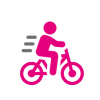 Icon mit Fahradfahrer
